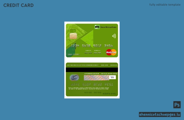 Cuba Metropolitano Bank Mastercard – Beispielvorschau